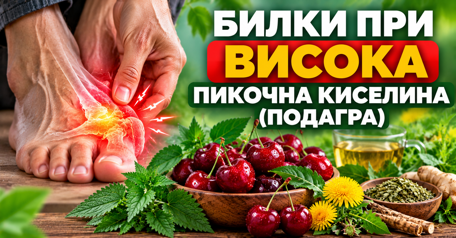 Билки при висока пикочна киселина 